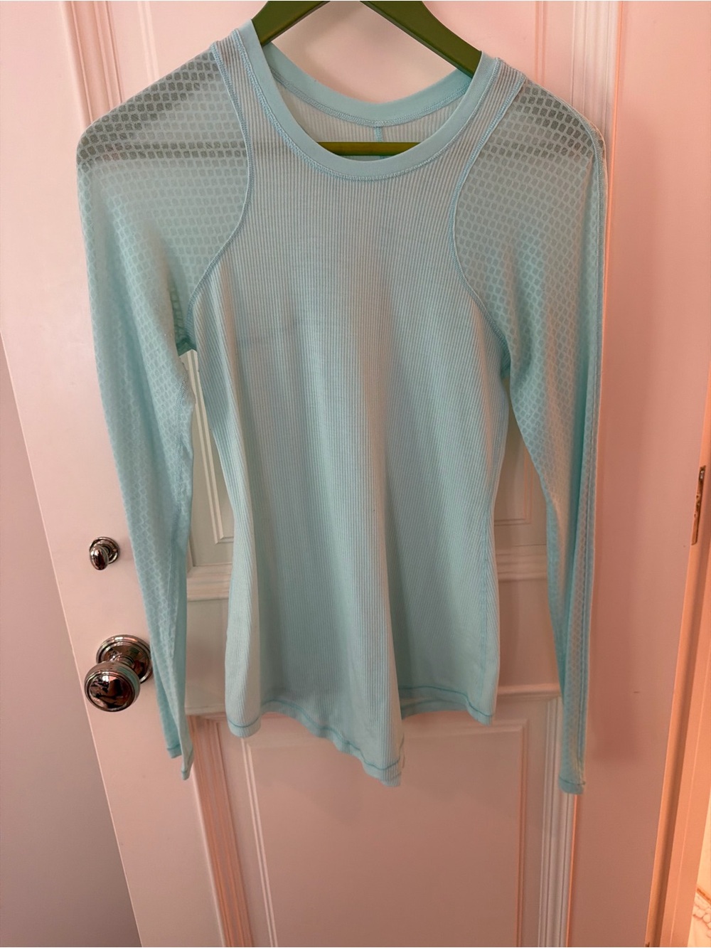 Lululemon Sheer Light Blue Longsleeve Top